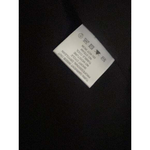 Tory Burch Silk Layered Ruffled Lea Black Stars Blouse Size 8 - Picture 7 of 7